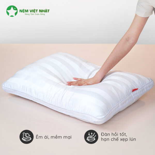 Gối Nằm Lông Vũ Khách Sạn Việt Nhật – Goi Long Vu 01