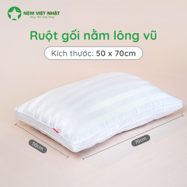 Gối Nằm Lông Vũ Khách Sạn Việt Nhật – Goi Long Vu 05