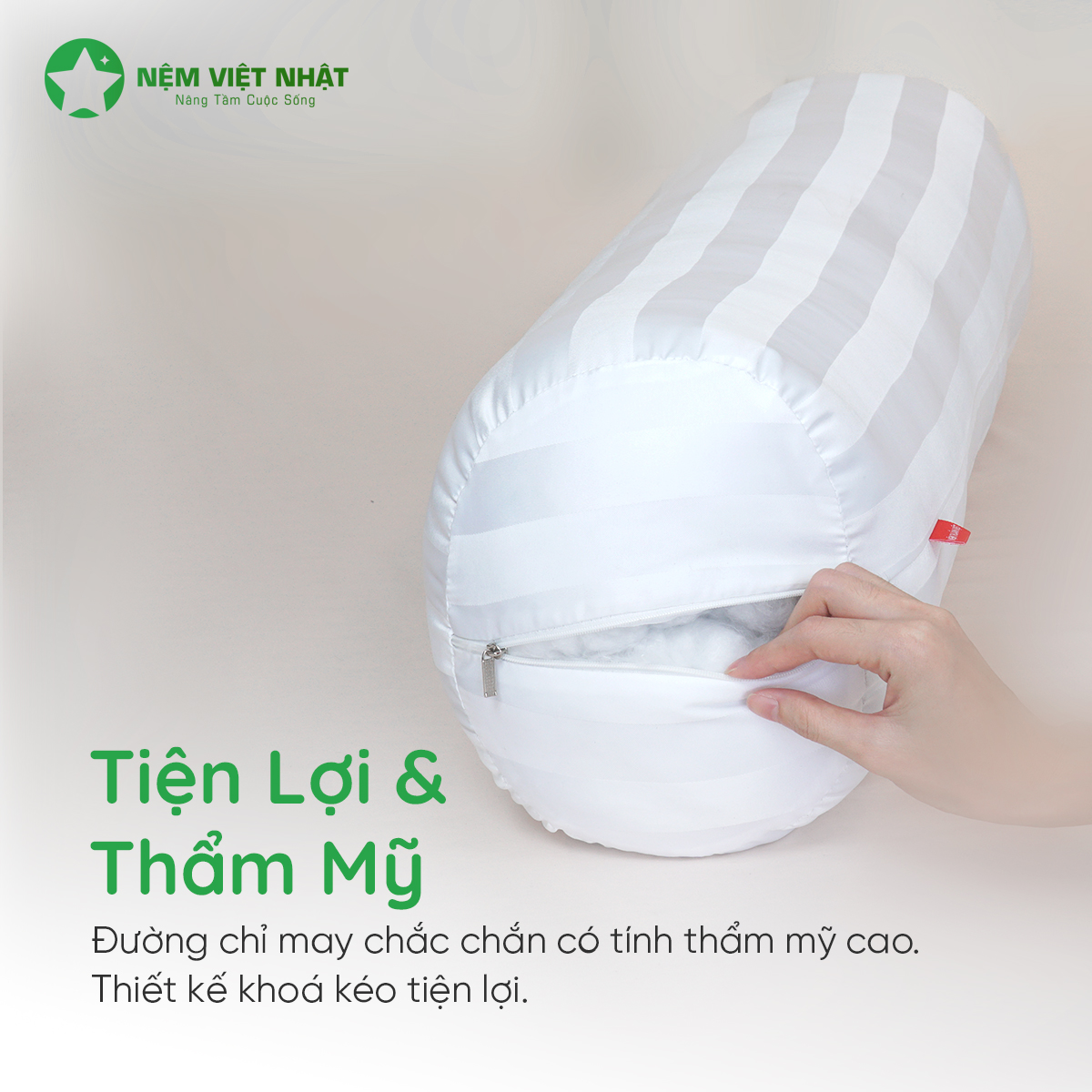 Gối Ôm Lông Vũ Khách Sạn Việt Nhật – Goi om long vu Viet Nhat 3