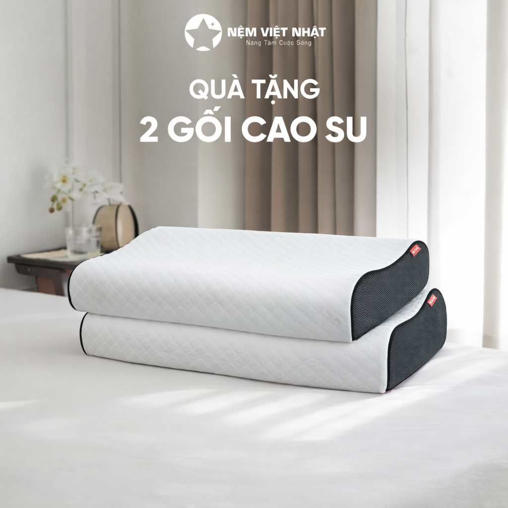 Nệm Cao Su Làm Mát Việt Nhật Ultimate – qua tang 2 goi cao su