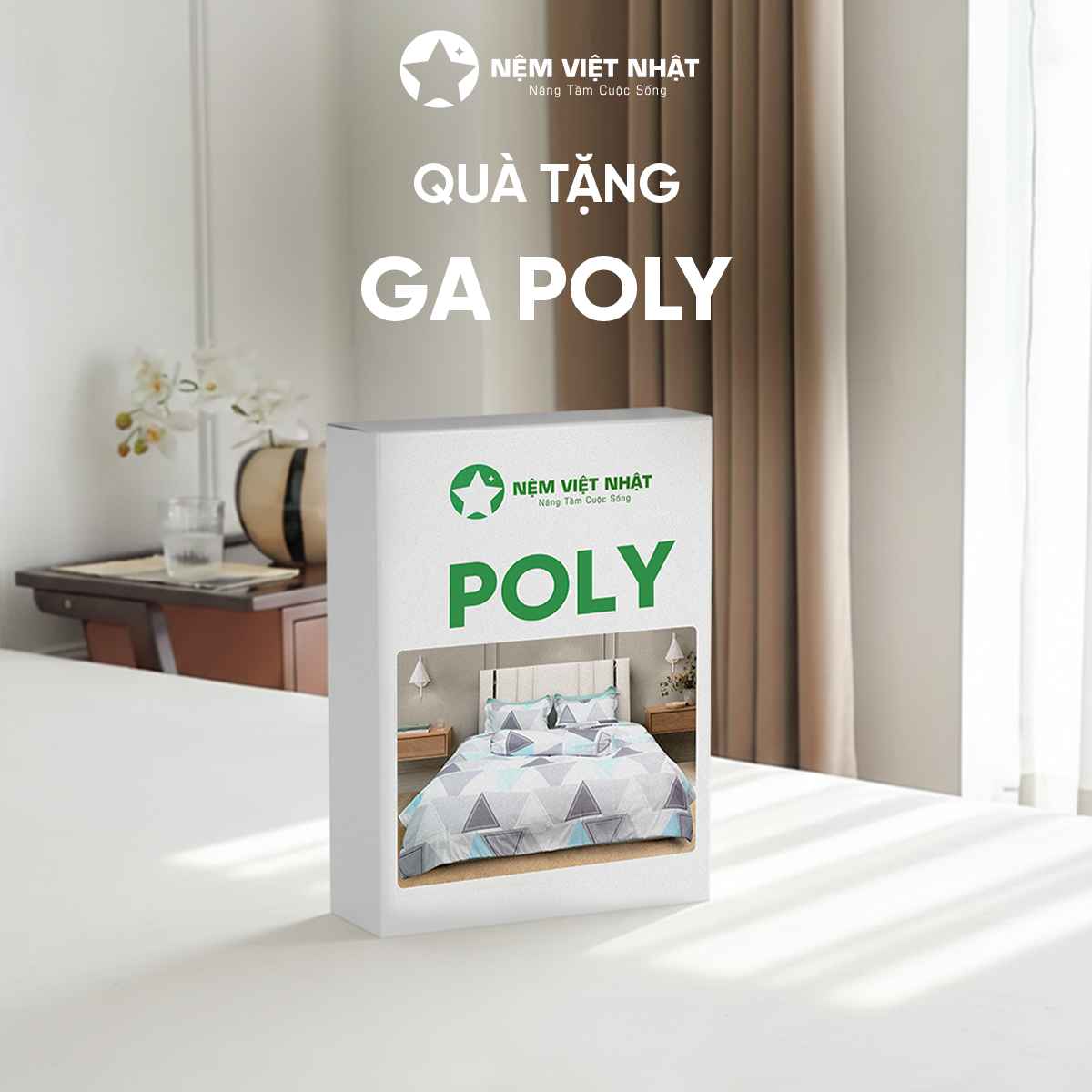 Nệm Foam Việt Nhật Sora – Qua tang Ga Poly